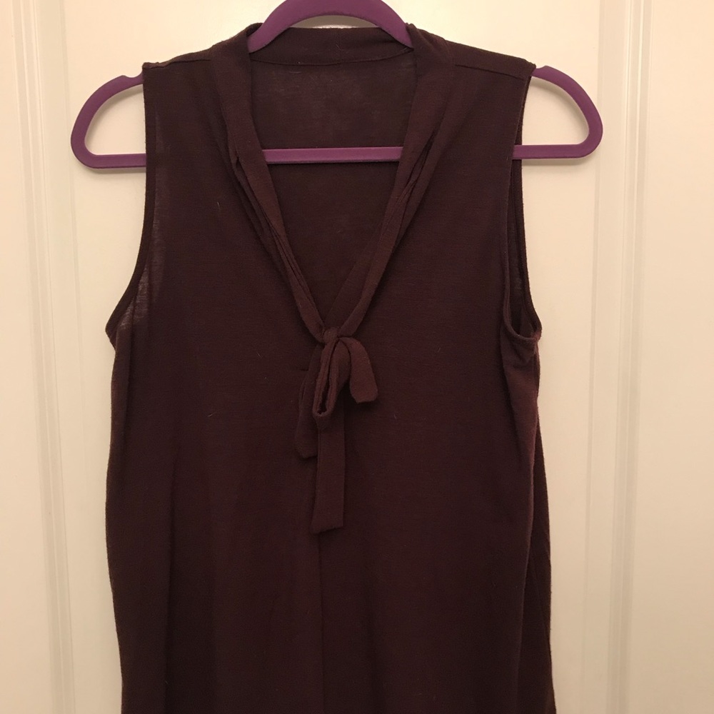 LOFT bow neck top